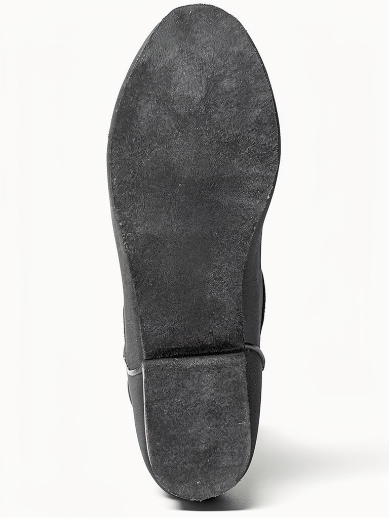 "Elizabeth" Black Lycra Suede Sole
